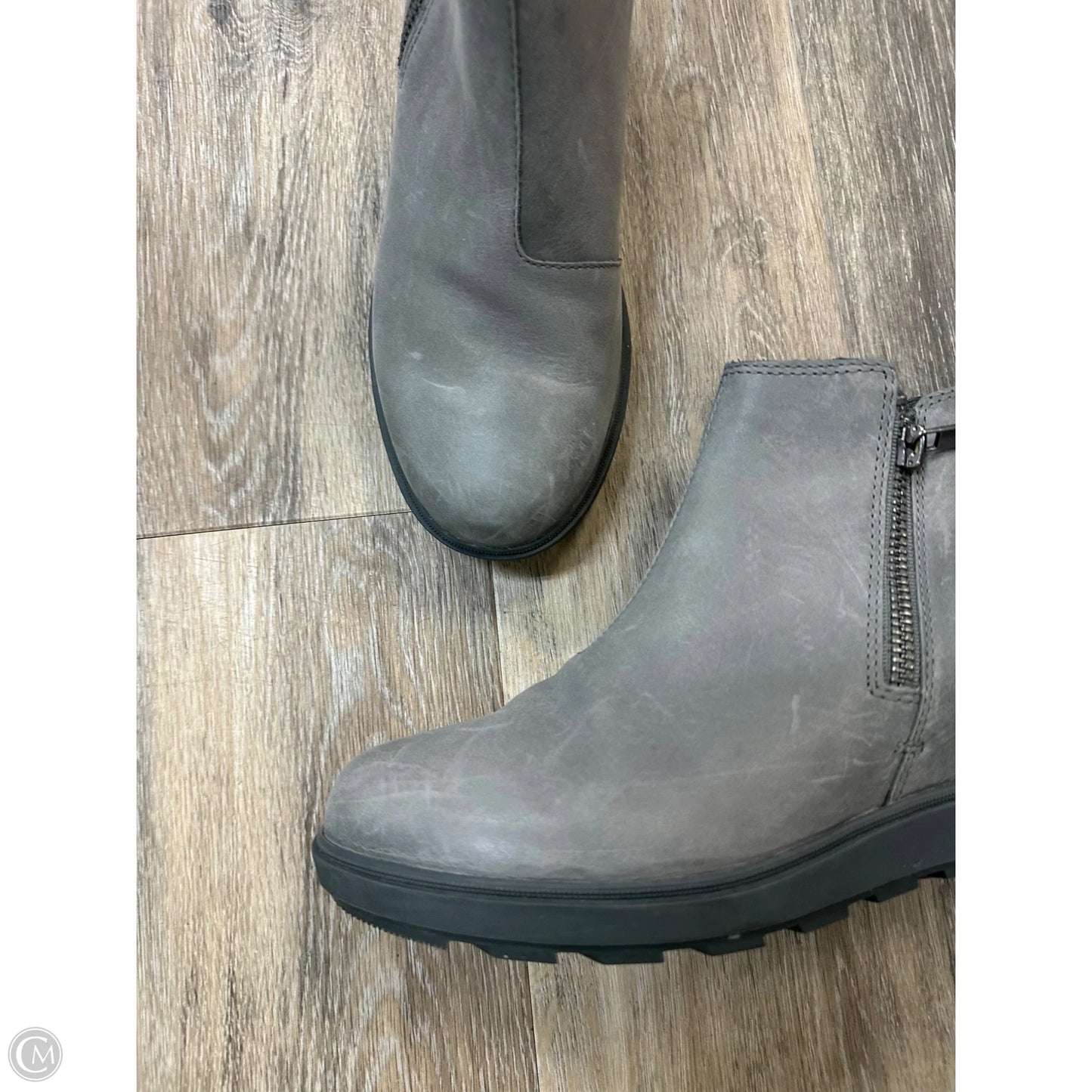 Boots Ankle Flats By Sorel In Grey, Size: 10