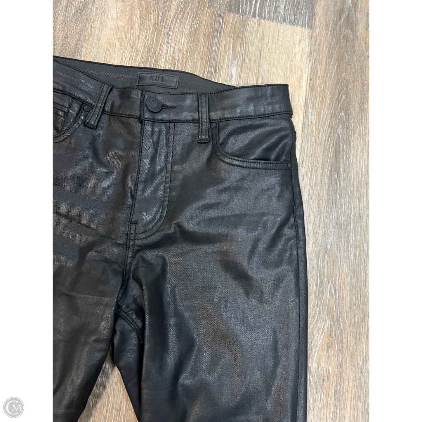 Jeans Boot Cut By Kut In Black Denim, Size: 4