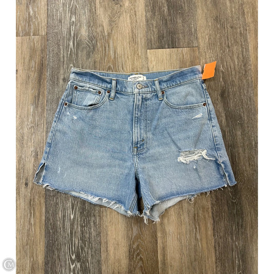 Shorts By Abercrombie And Fitch In Blue Denim, Size: 6/28