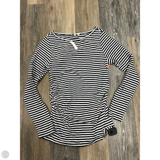 Top Long Sleeve By Madewell In Striped Pattern, Size: S