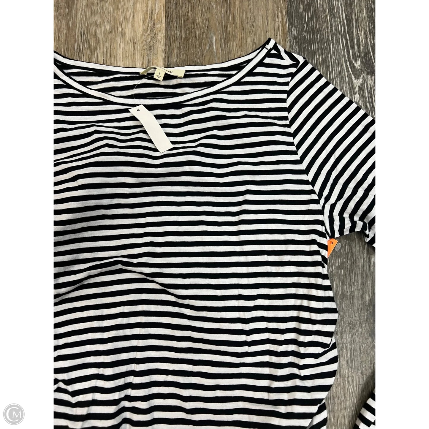 Top Long Sleeve By Madewell In Striped Pattern, Size: S