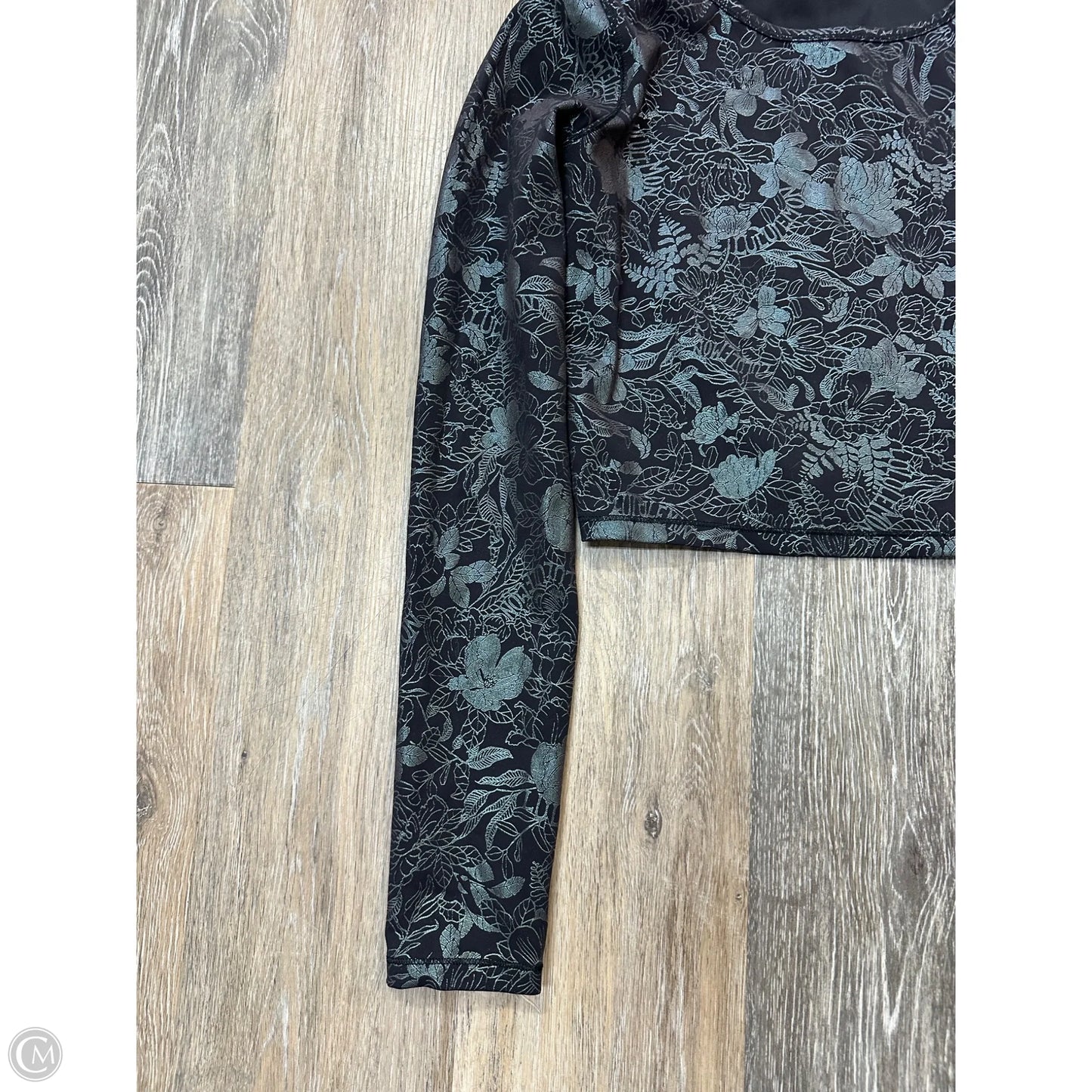 Athletic Top Long Sleeve Crewneck By Lululemon In Black, Size: M