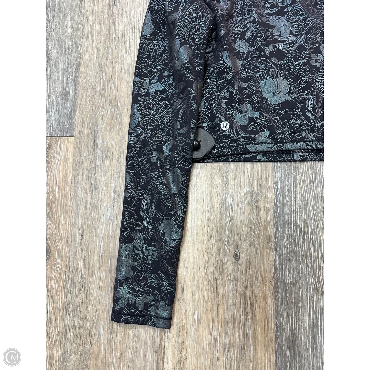 Athletic Top Long Sleeve Crewneck By Lululemon In Black, Size: M