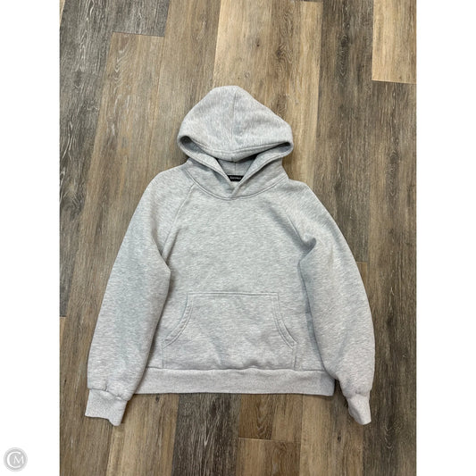 Athletic Sweatshirt Hoodie By Automet In Grey, Size: M