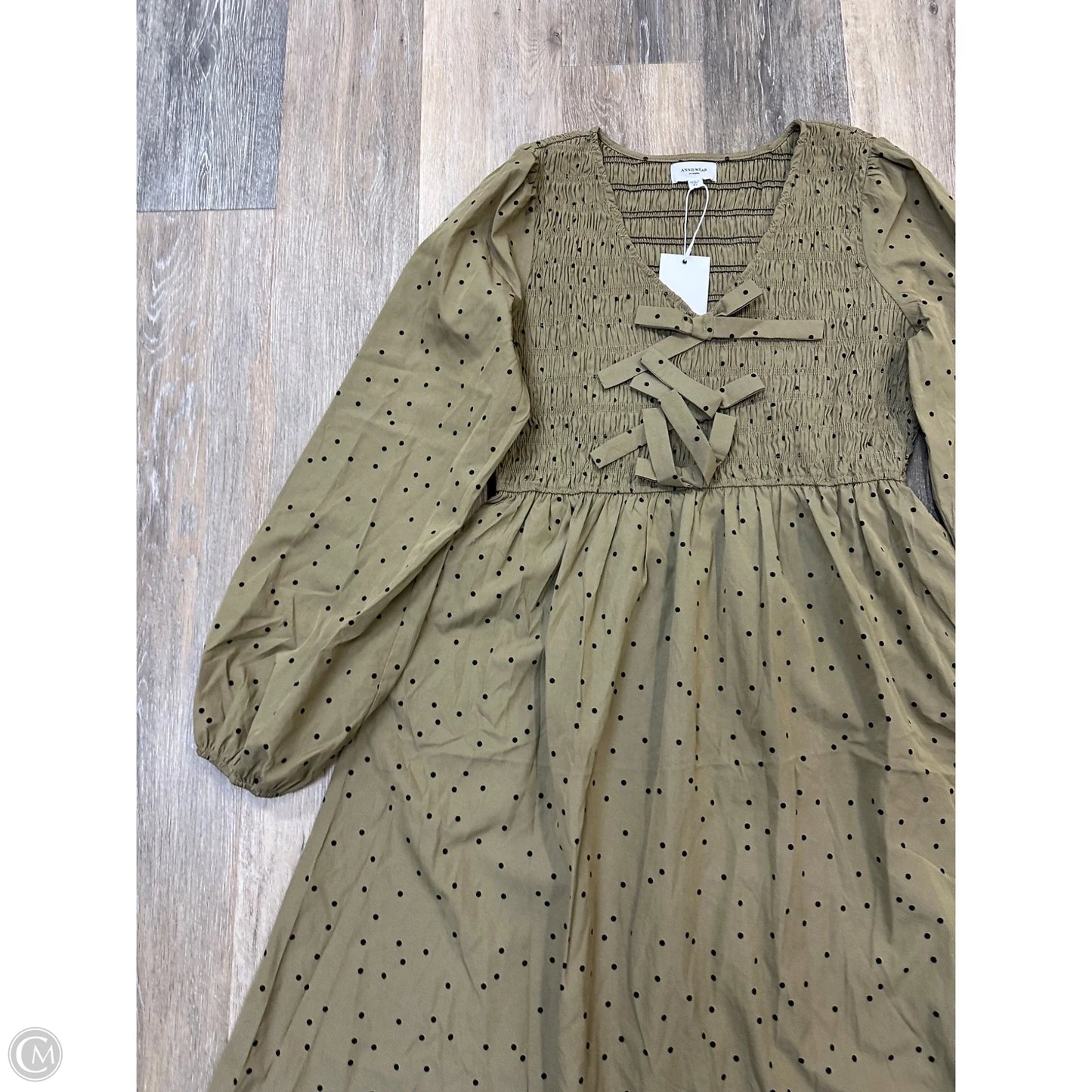 Dress Casual Midi By Anniewear In Green, Size: L