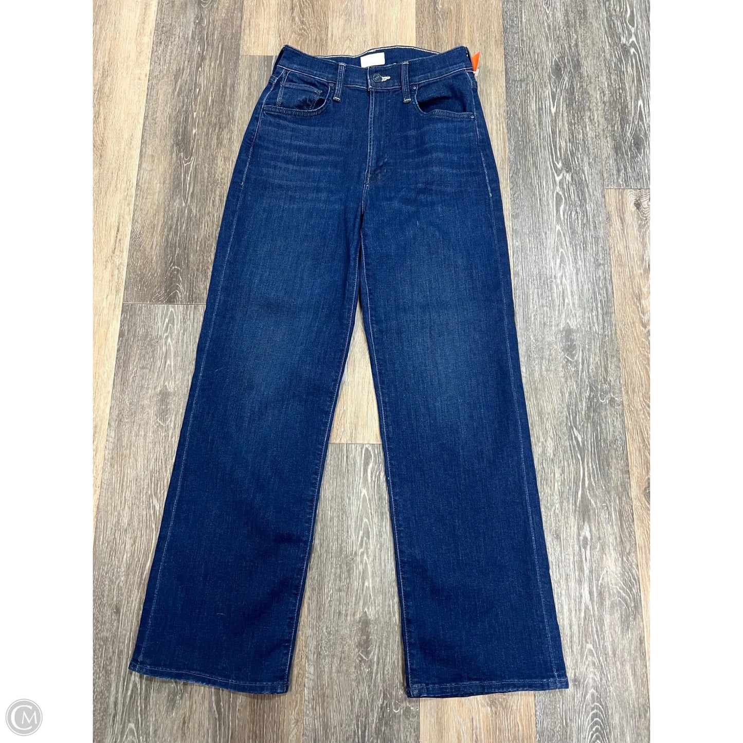 Jeans Straight By Mother In Blue Denim, Size: 0/24