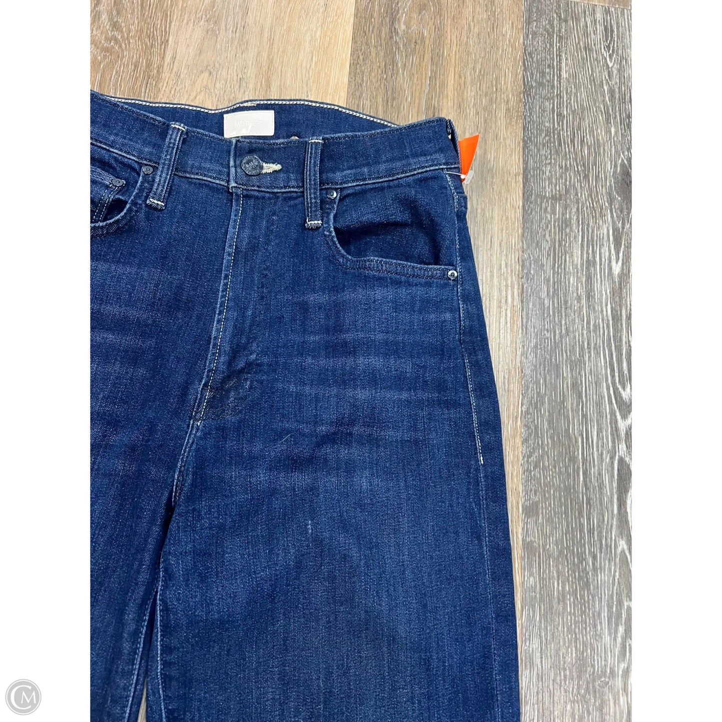 Jeans Straight By Mother In Blue Denim, Size: 0/24