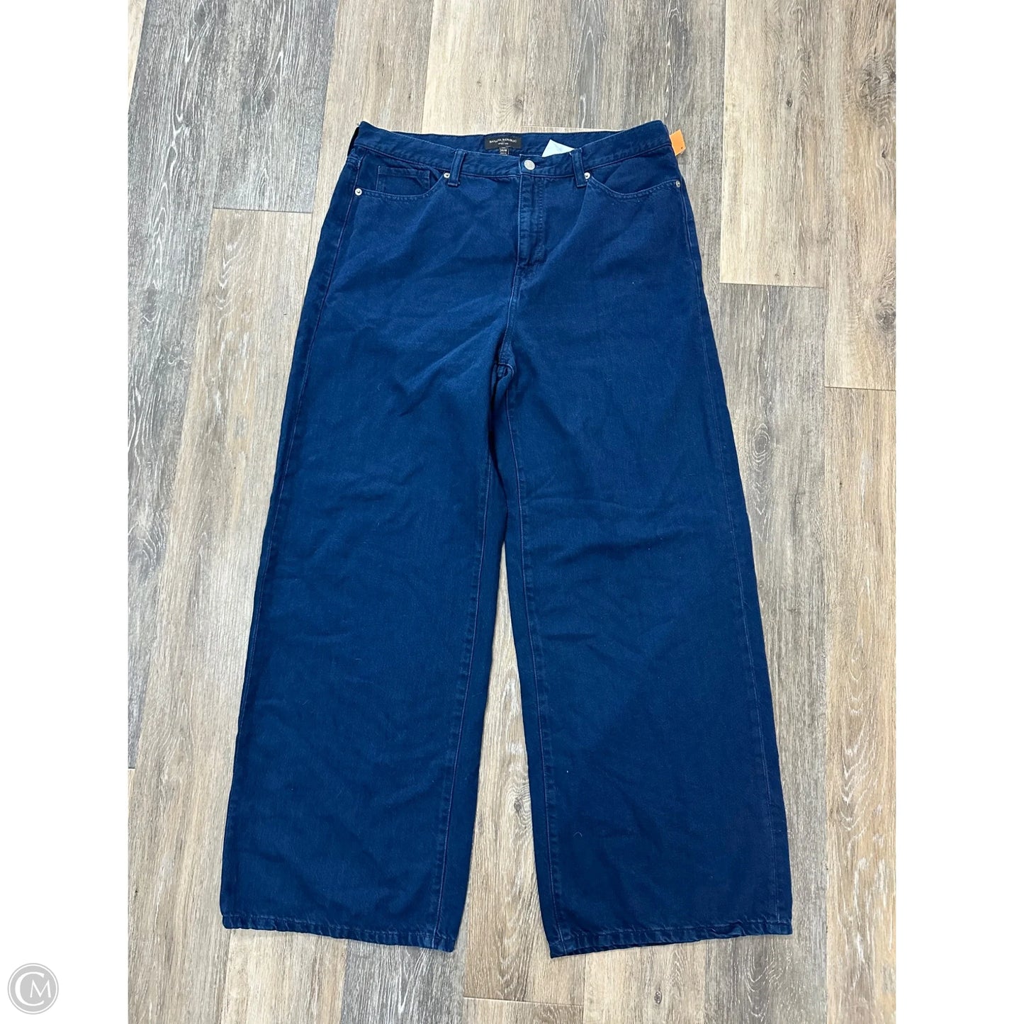 Jeans Wide Leg By Banana Republic In Blue Denim, Size: 18