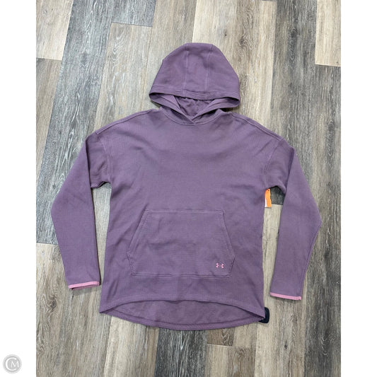 Athletic Sweatshirt Hoodie By Under Armour In Purple, Size: M