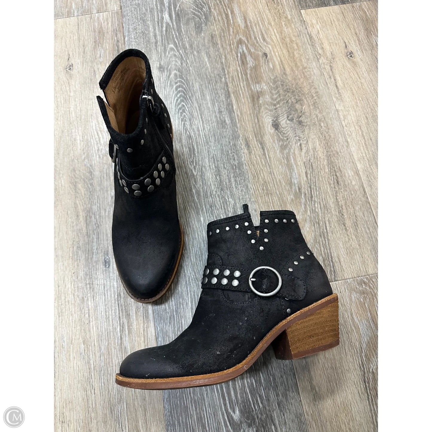 Boots Ankle Heels By Sofft In Black, Size: 6.5