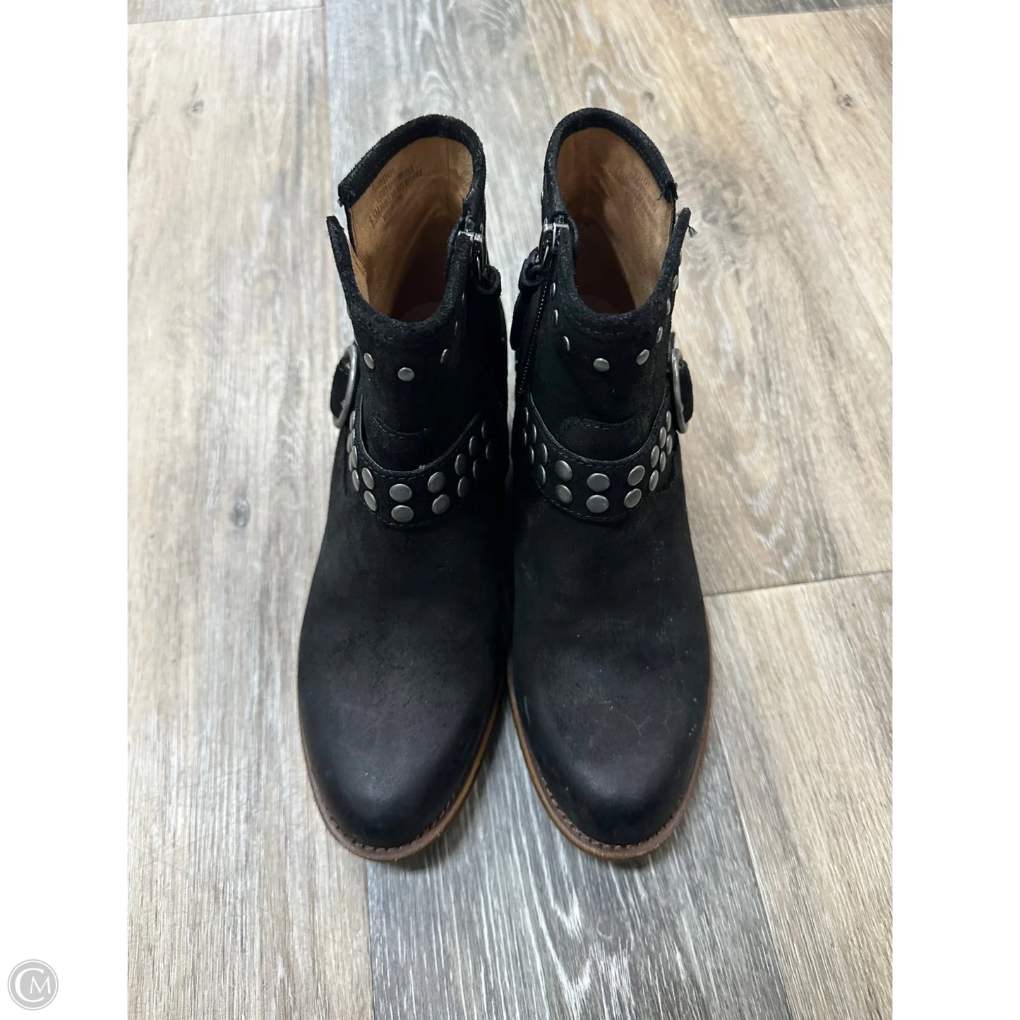 Boots Ankle Heels By Sofft In Black, Size: 6.5