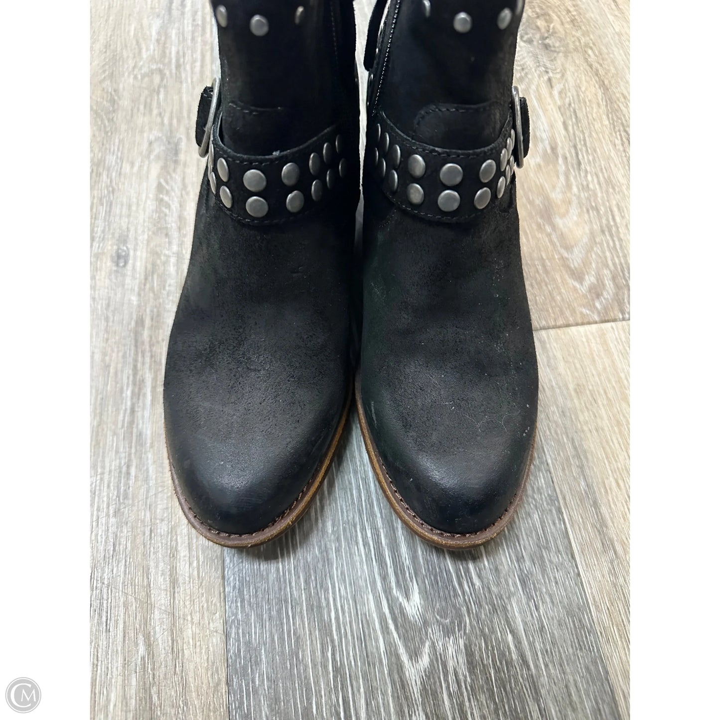 Boots Ankle Heels By Sofft In Black, Size: 6.5