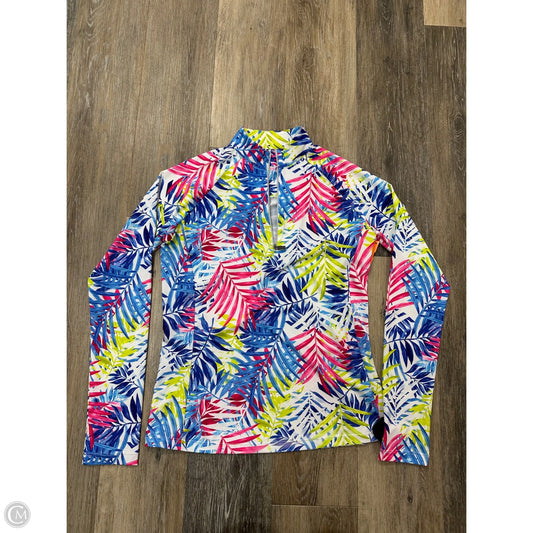 Athletic Top Long Sleeve Collar By Tail In Floral Print, Size: Xs