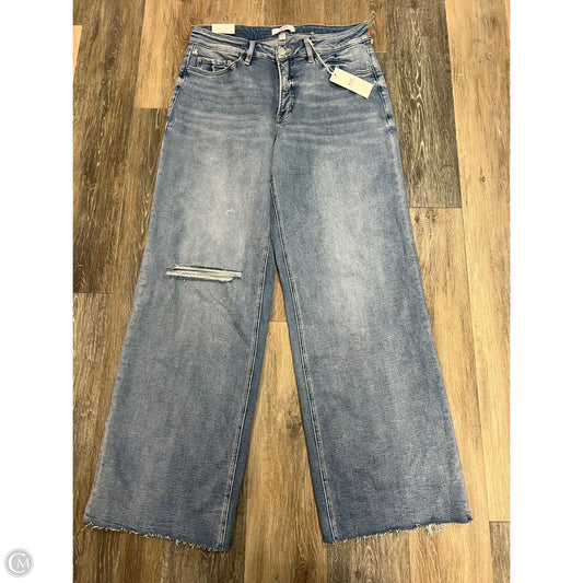 Jeans Wide Leg By Moco In Blue Denim, Size: 16
