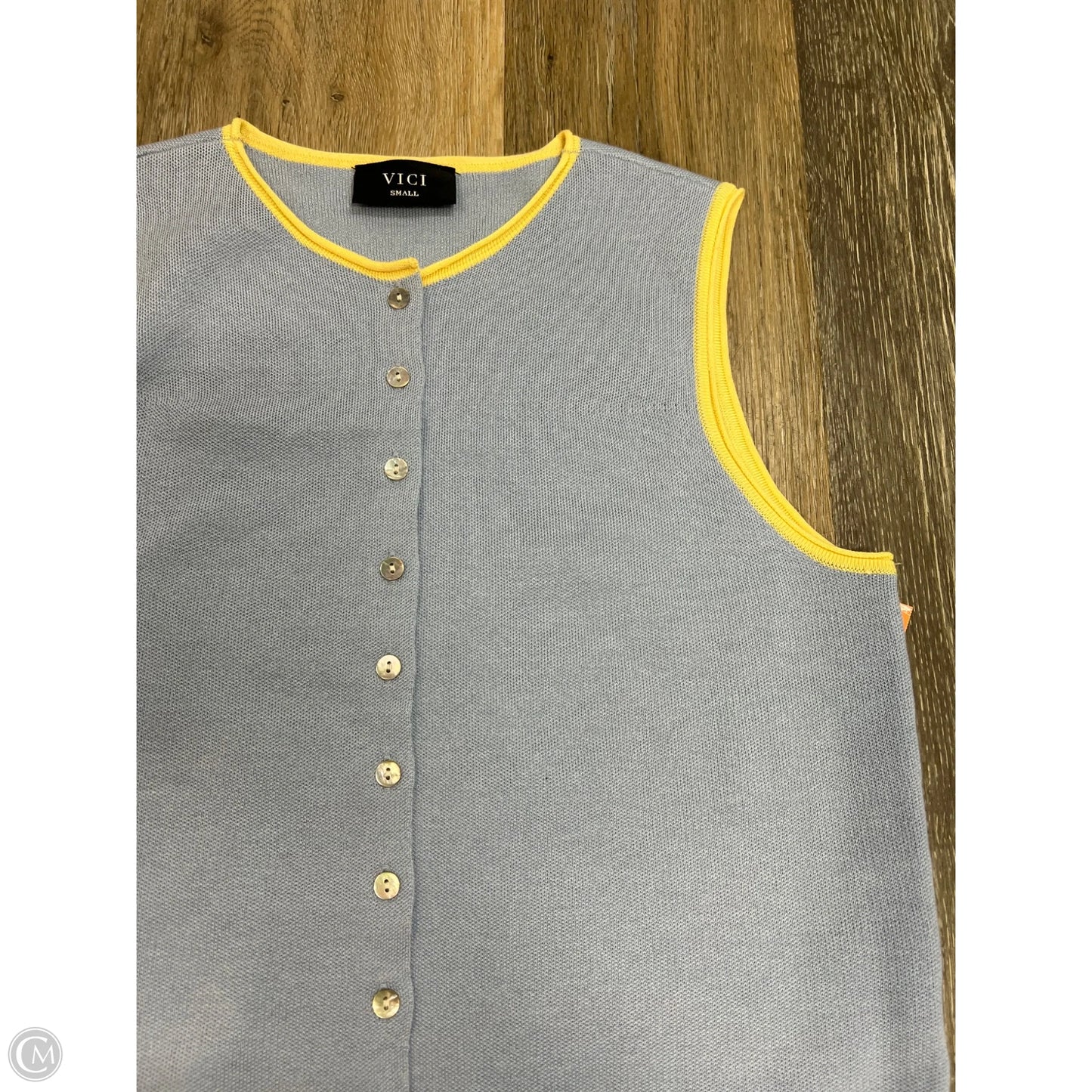 Top Sleeveless By Vici In Blue, Size: S