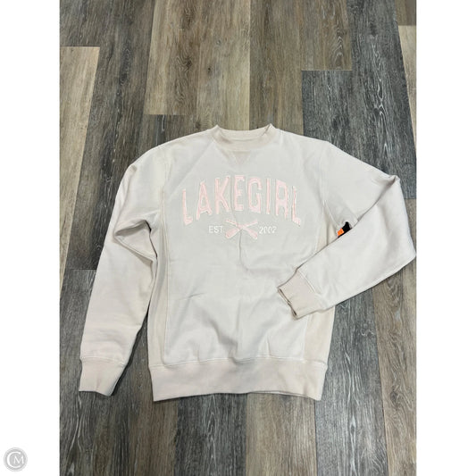 Sweatshirt Crewneck By Lakegirl In Pink, Size: S