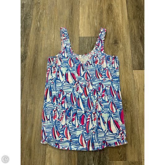 Tank Top Designer By Lilly Pulitzer In Blue, Size: L