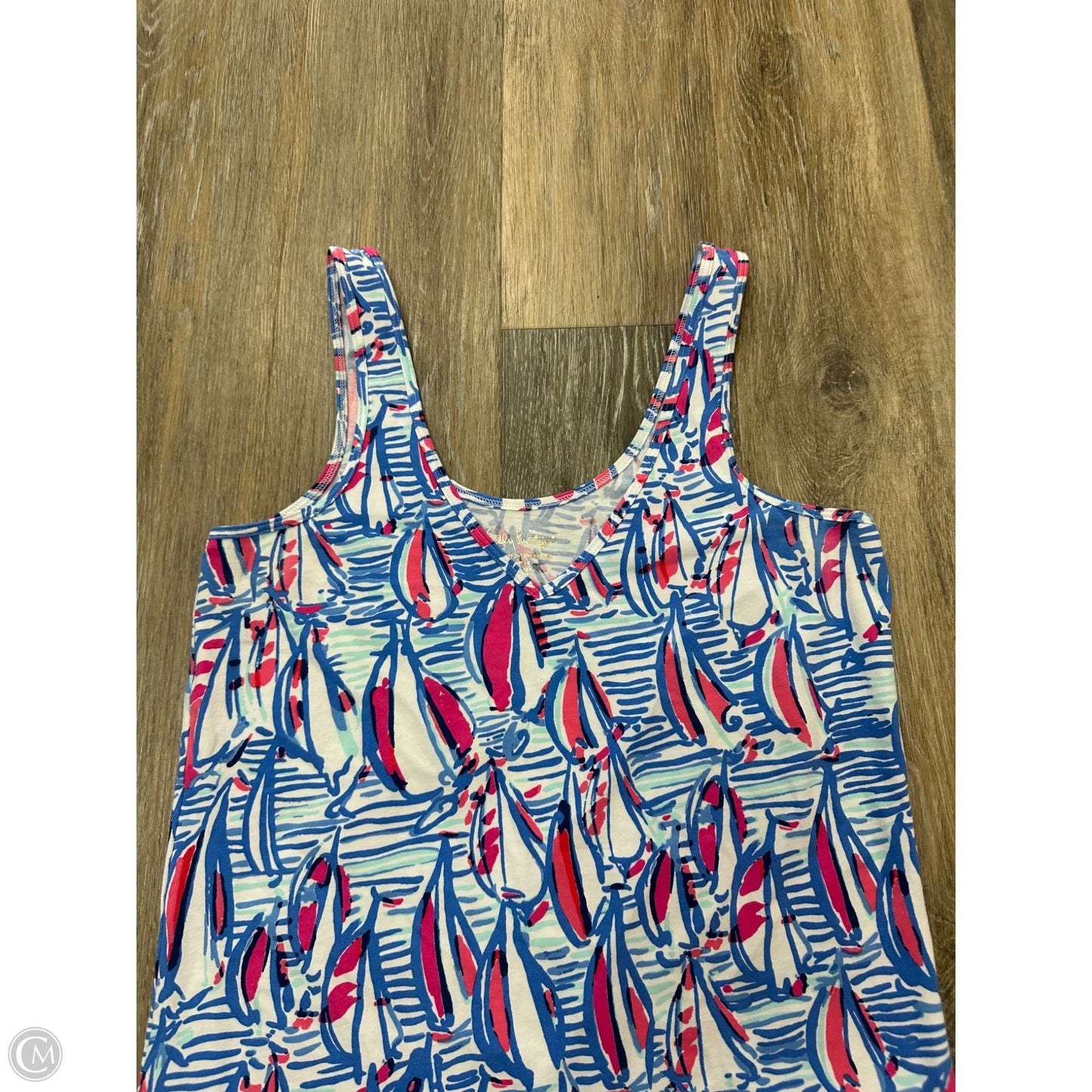 Tank Top Designer By Lilly Pulitzer In Blue, Size: L