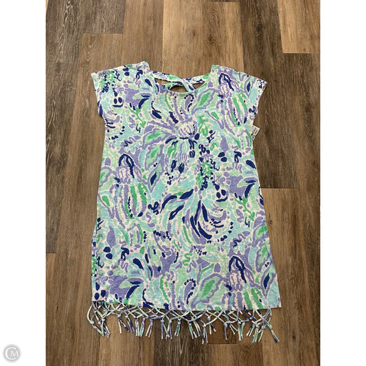 Swimwear Cover-up Designer By Lilly Pulitzer In Blue, Size: L