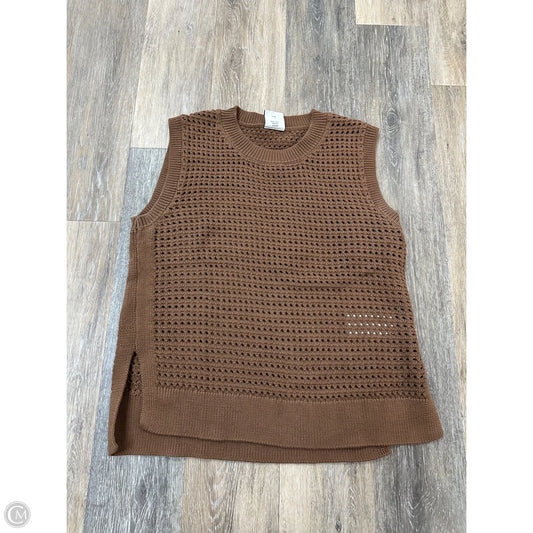 Vest Sweater By Varley In Brown, Size: L