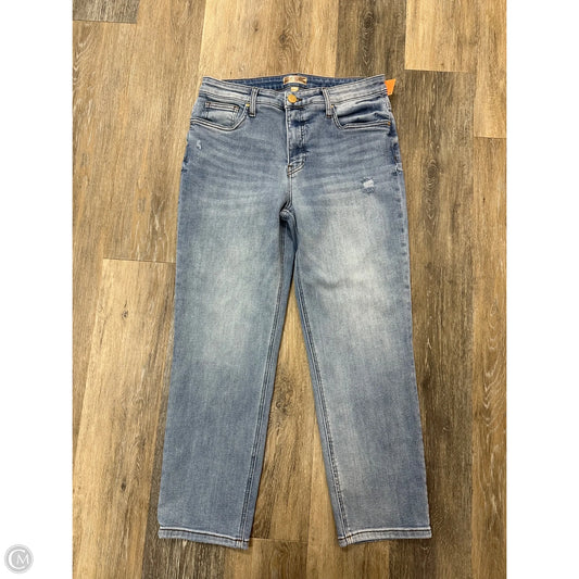 Jeans Straight By Kut In Blue Denim, Size: 10