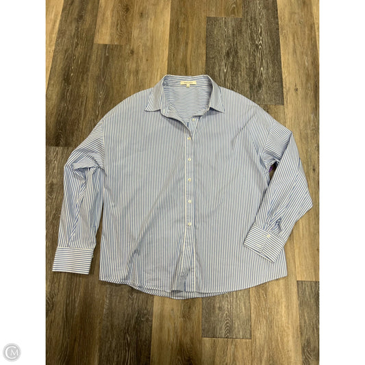 Blouse Long Sleeve By Favorite Daughter In Blue, Size: L