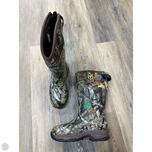 Boots Rain By Tidewe In Camouflage Print, Size: 6