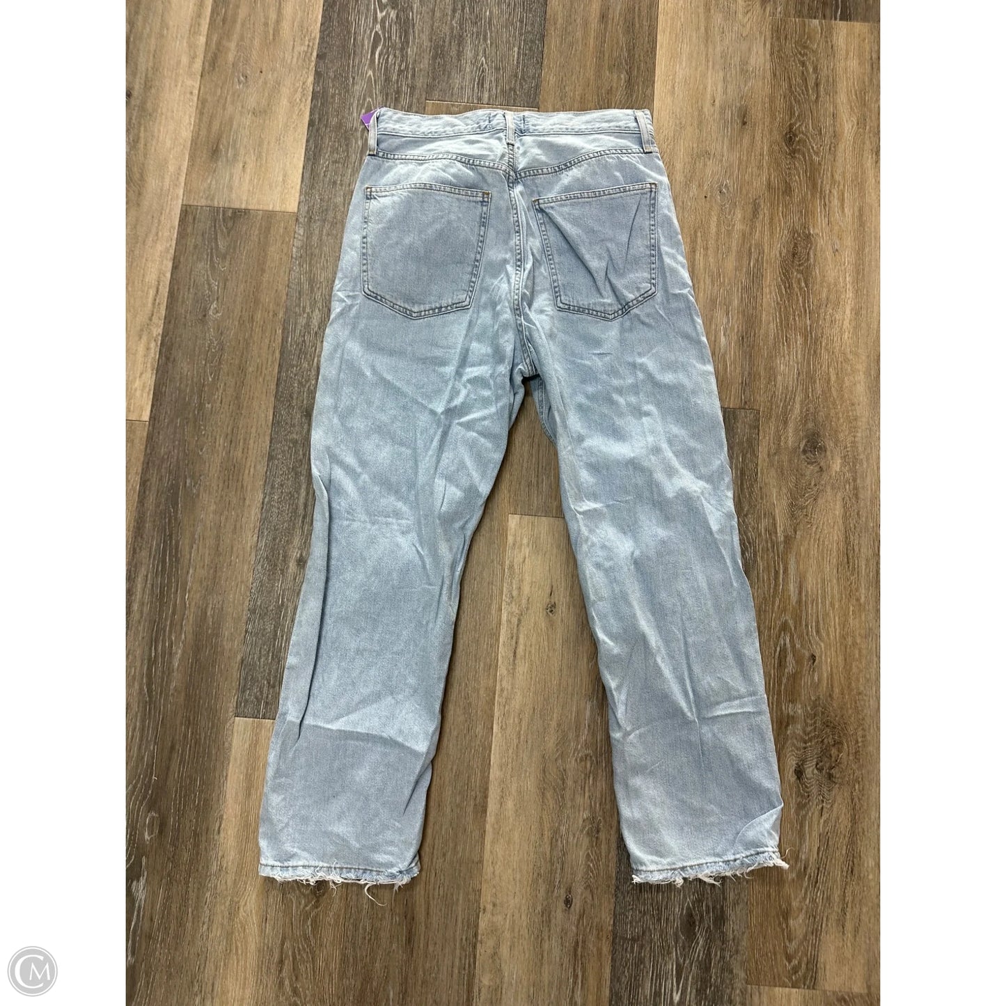 Jeans Straight By Agolde In Blue Denim, Size: 2