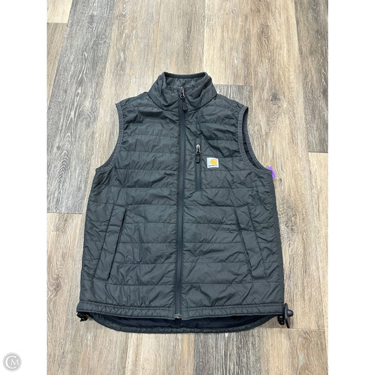 Vest Puffer & Quilted By Carhartt In Grey, Size: M