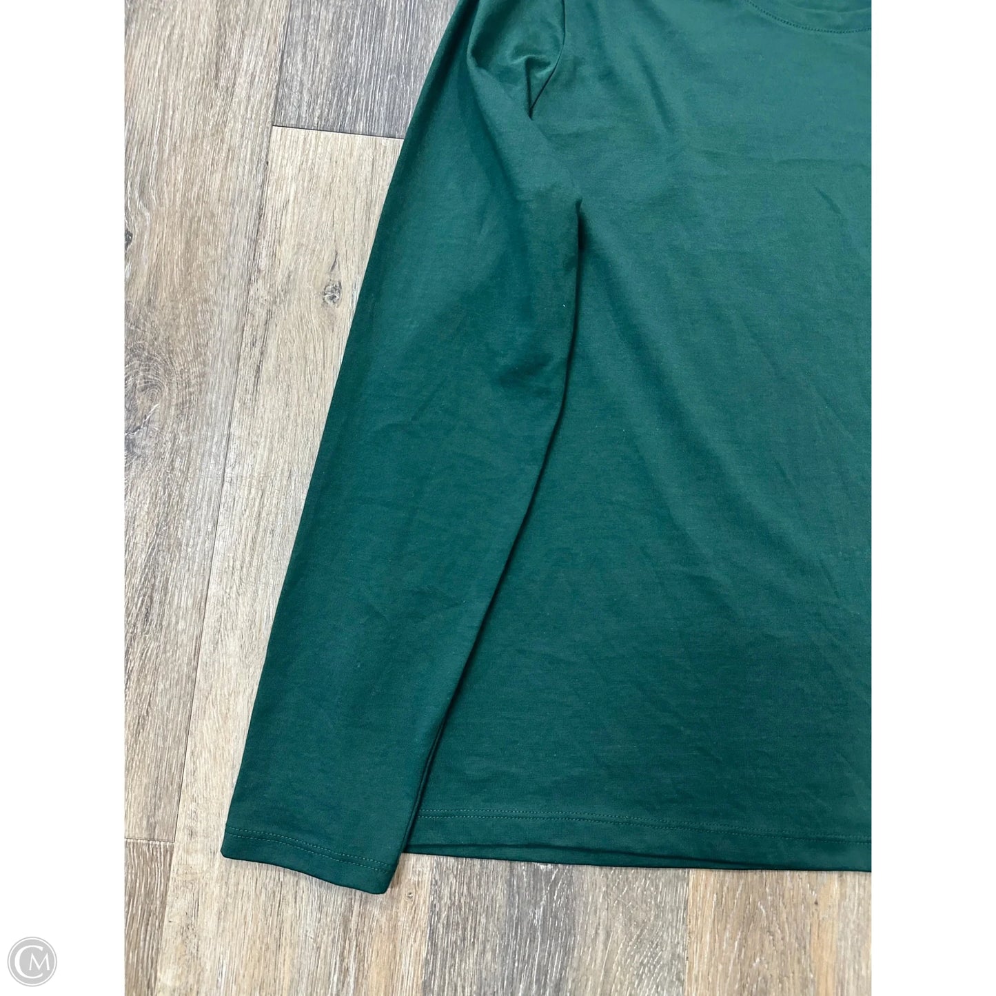Top Long Sleeve By Lands End In Green, Size: L