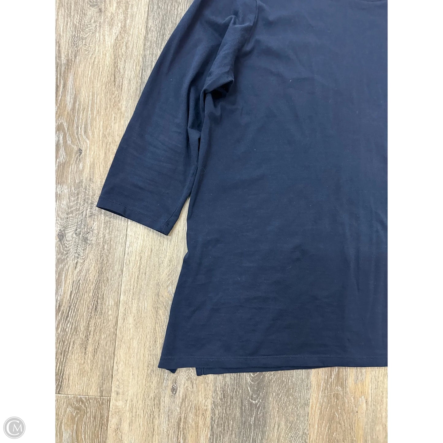 Top Long Sleeve By Lands End In Blue, Size: L
