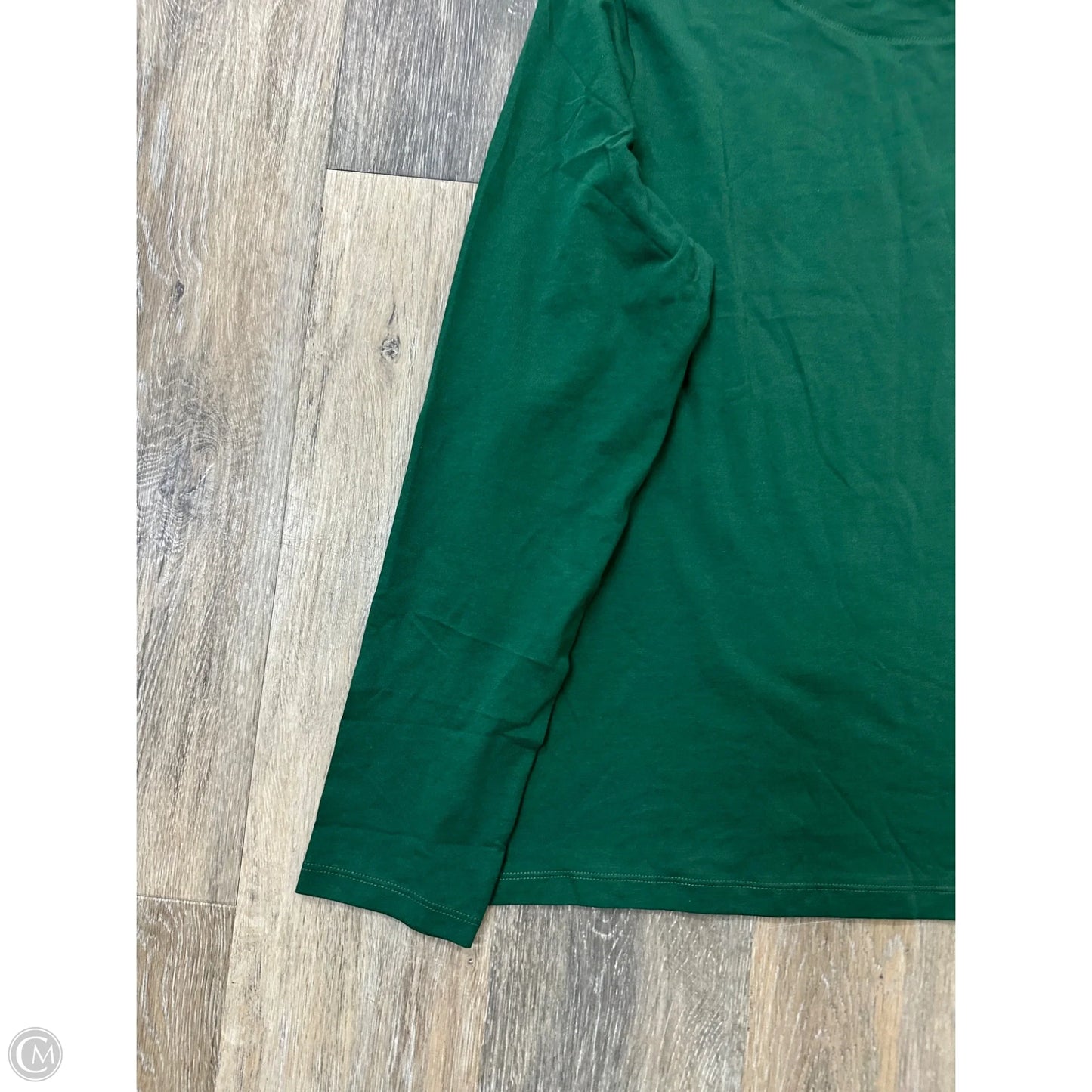 Top Long Sleeve By Lands End In Green, Size: L