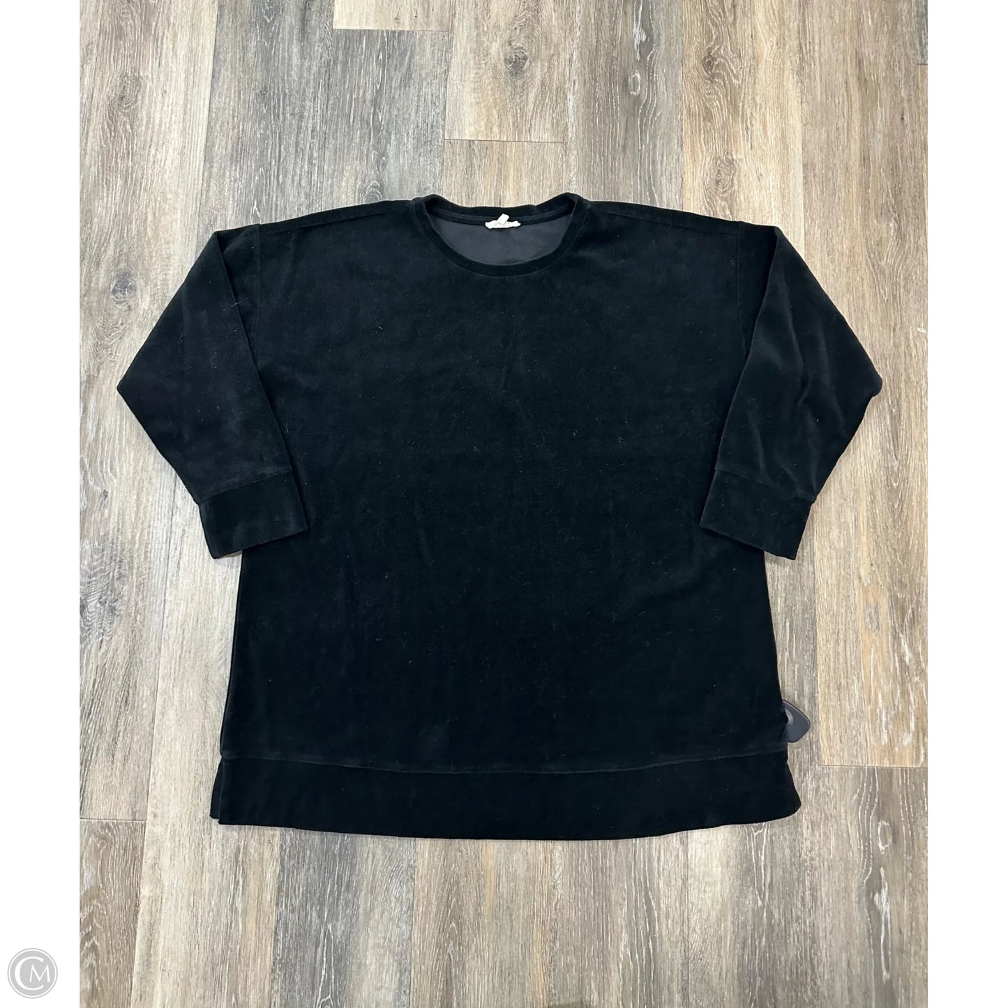 Top Long Sleeve By Eileen Fisher In Black, Size: M