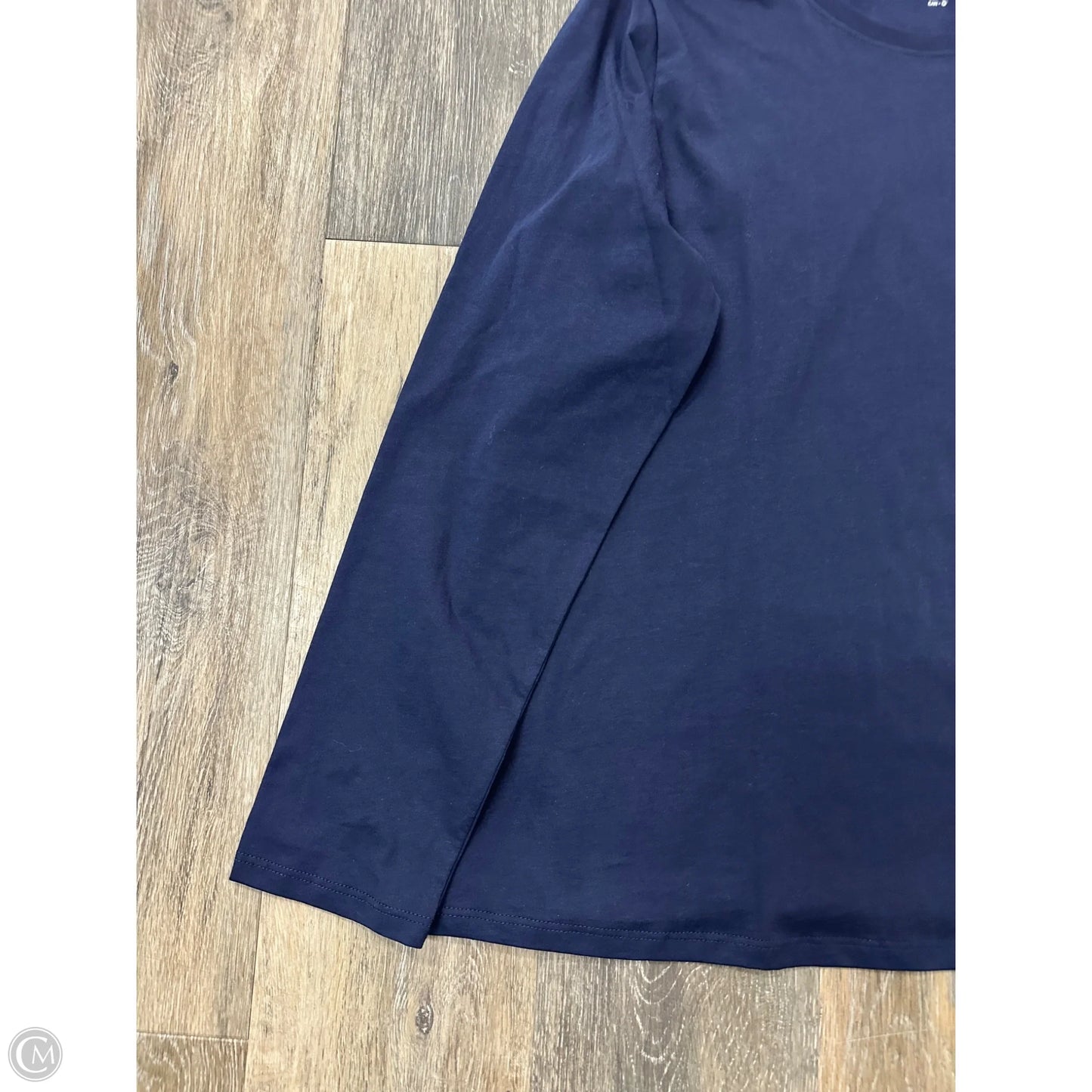 Top Long Sleeve By Eileen Fisher In Navy, Size: L