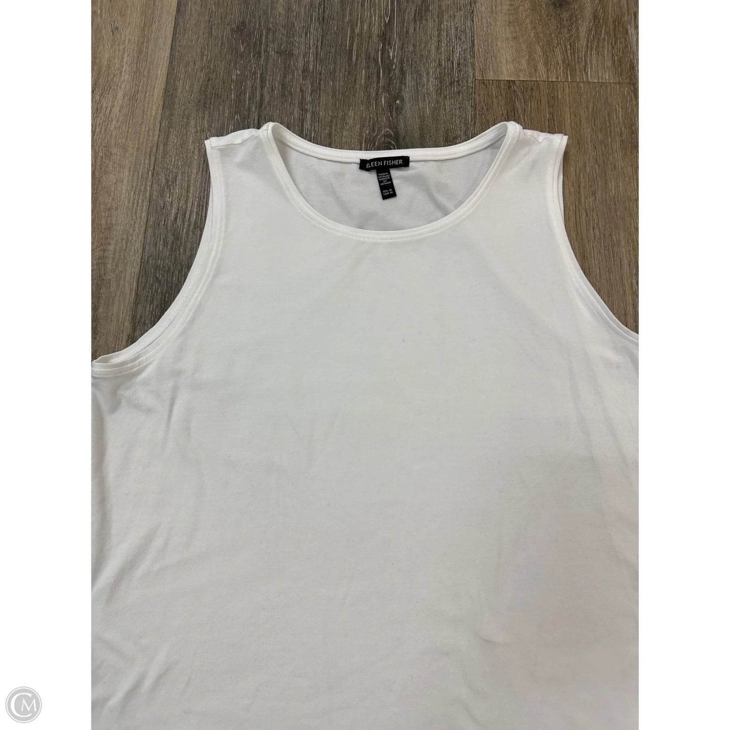 Tank Top By Eileen Fisher In White, Size: M