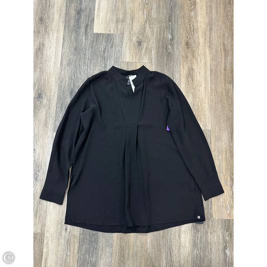 Blouse Long Sleeve By Eileen Fisher In Black, Size: Xs