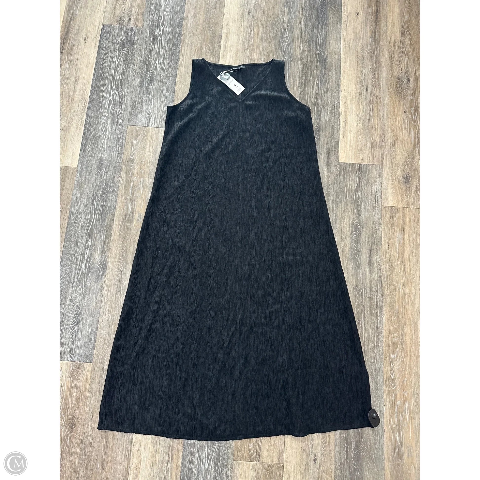 eileen fisher black maxi dress Eileen Fisher Silk Pintuck Pleat Maxi Dress - Black