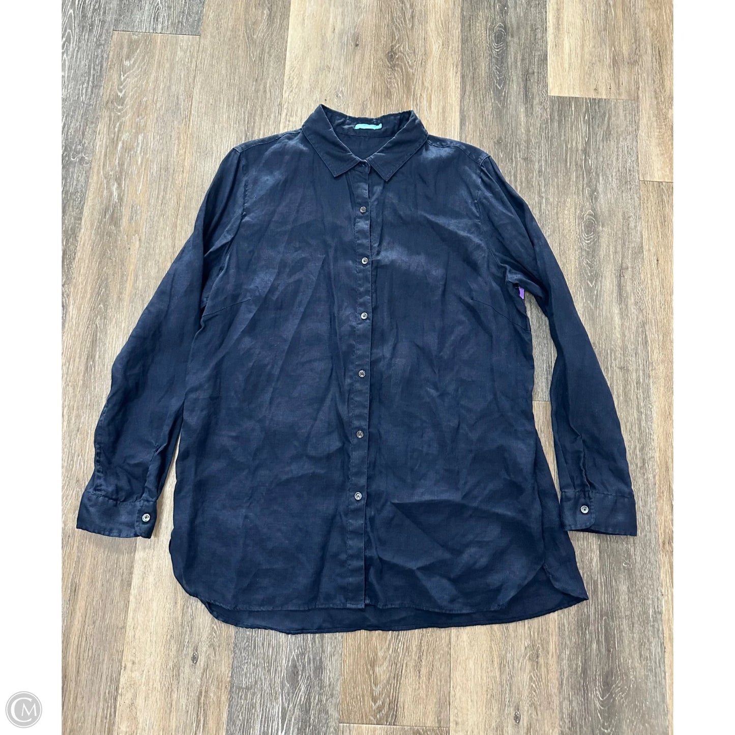 Blouse Long Sleeve By J Mclaughlin In Navy, Size: Xl