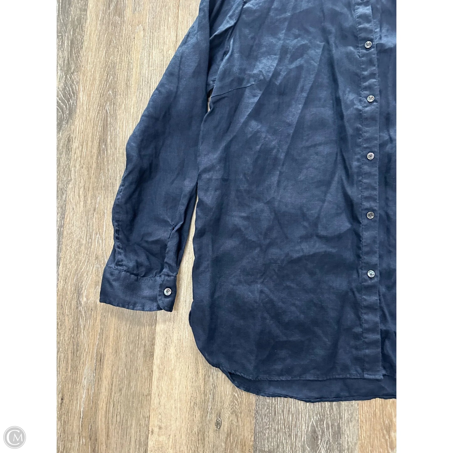 Blouse Long Sleeve By J Mclaughlin In Navy, Size: Xl