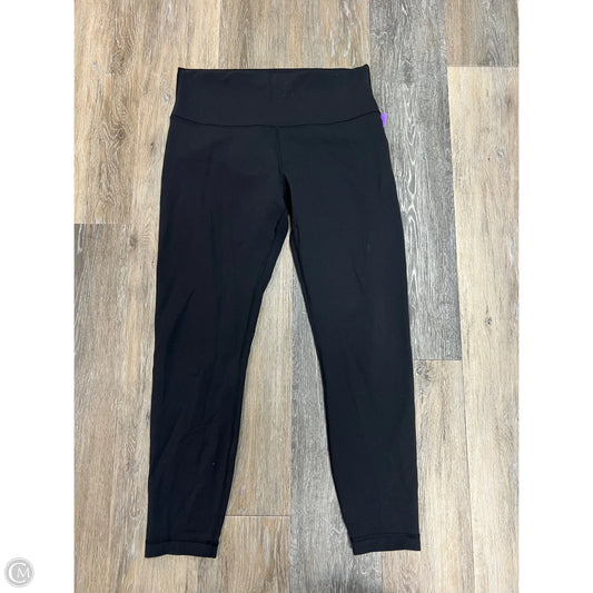 Athletic Leggings By Lululemon In Black, Size: 12