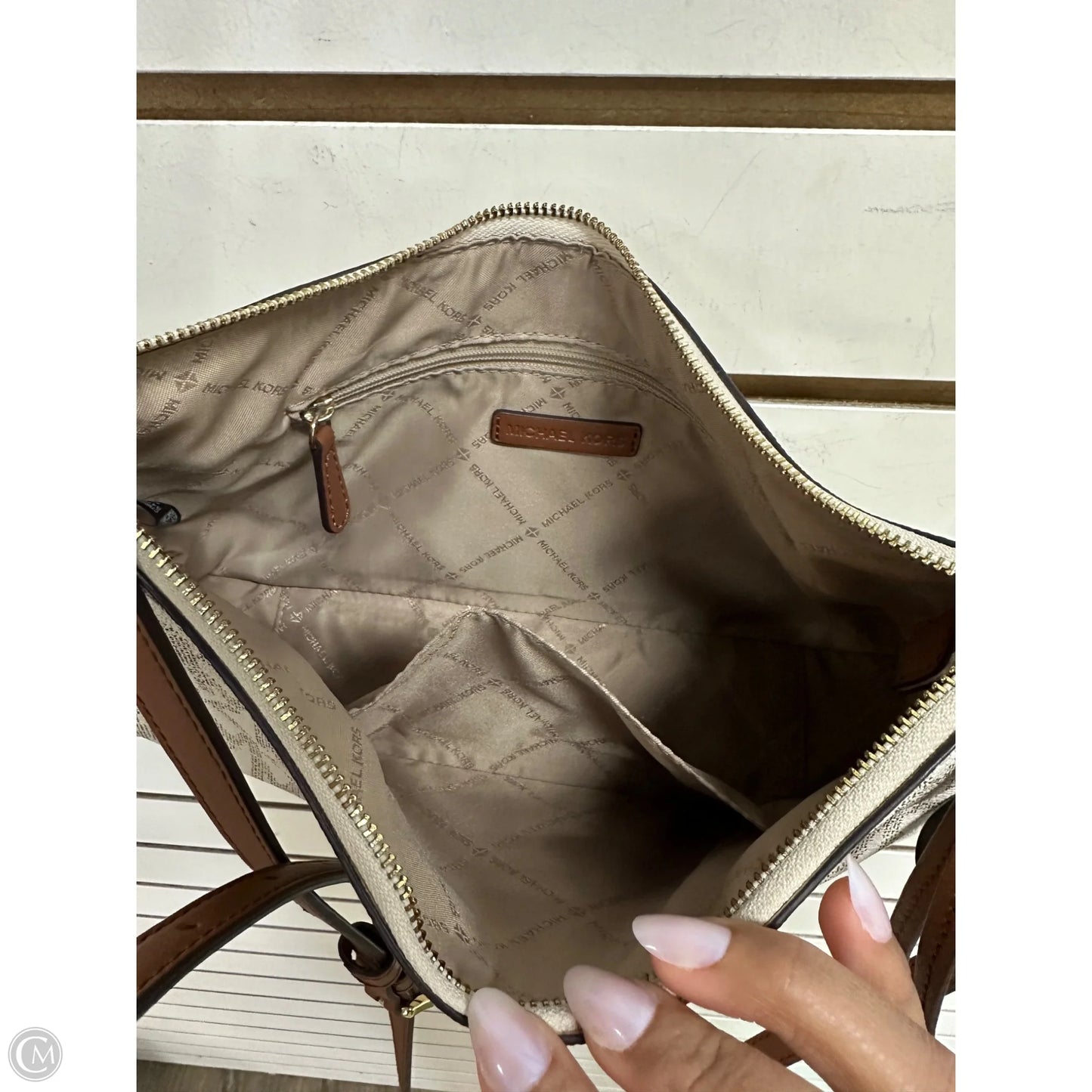 Crossbody Designer By Michael Kors, Size: Medium