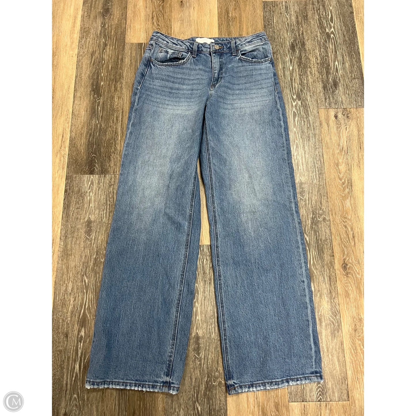 Jeans Wide Leg By Vervet In Blue Denim, Size: 6/28