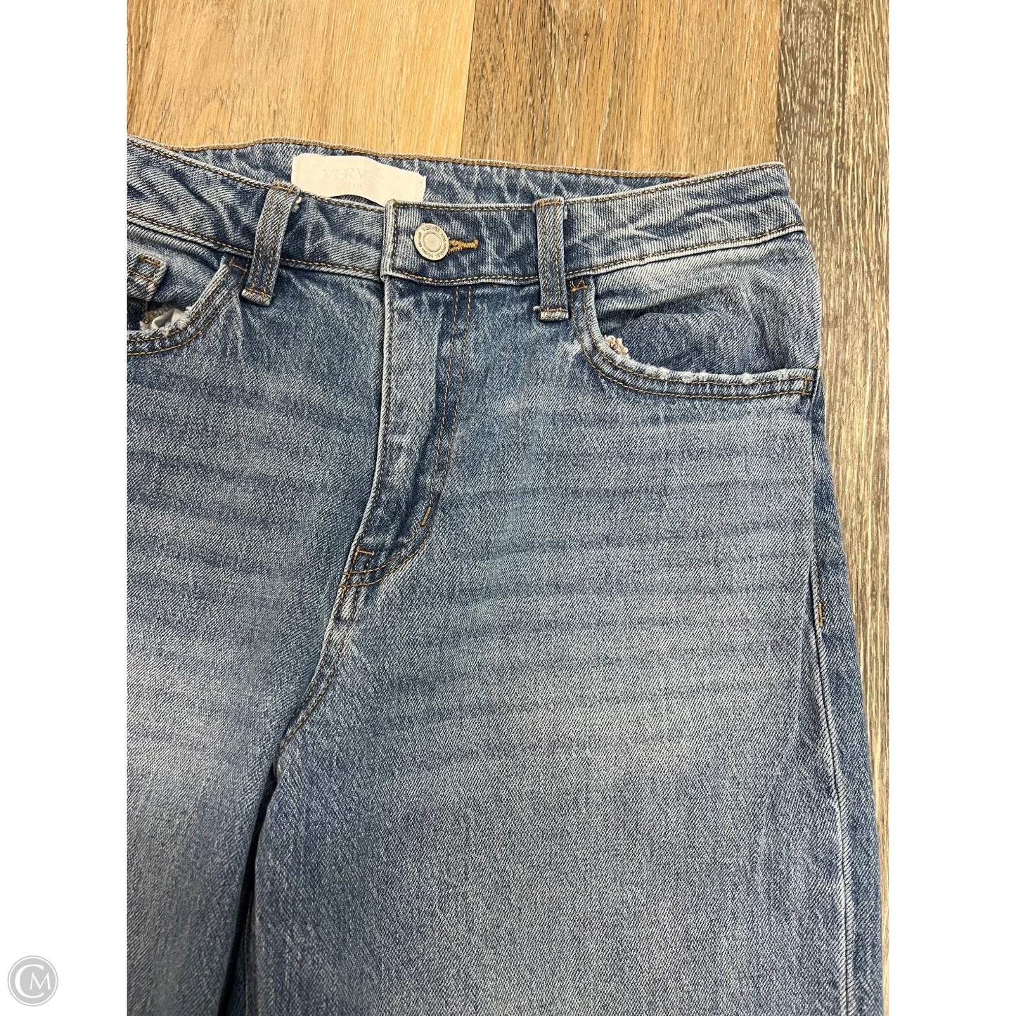 Jeans Wide Leg By Vervet In Blue Denim, Size: 6/28