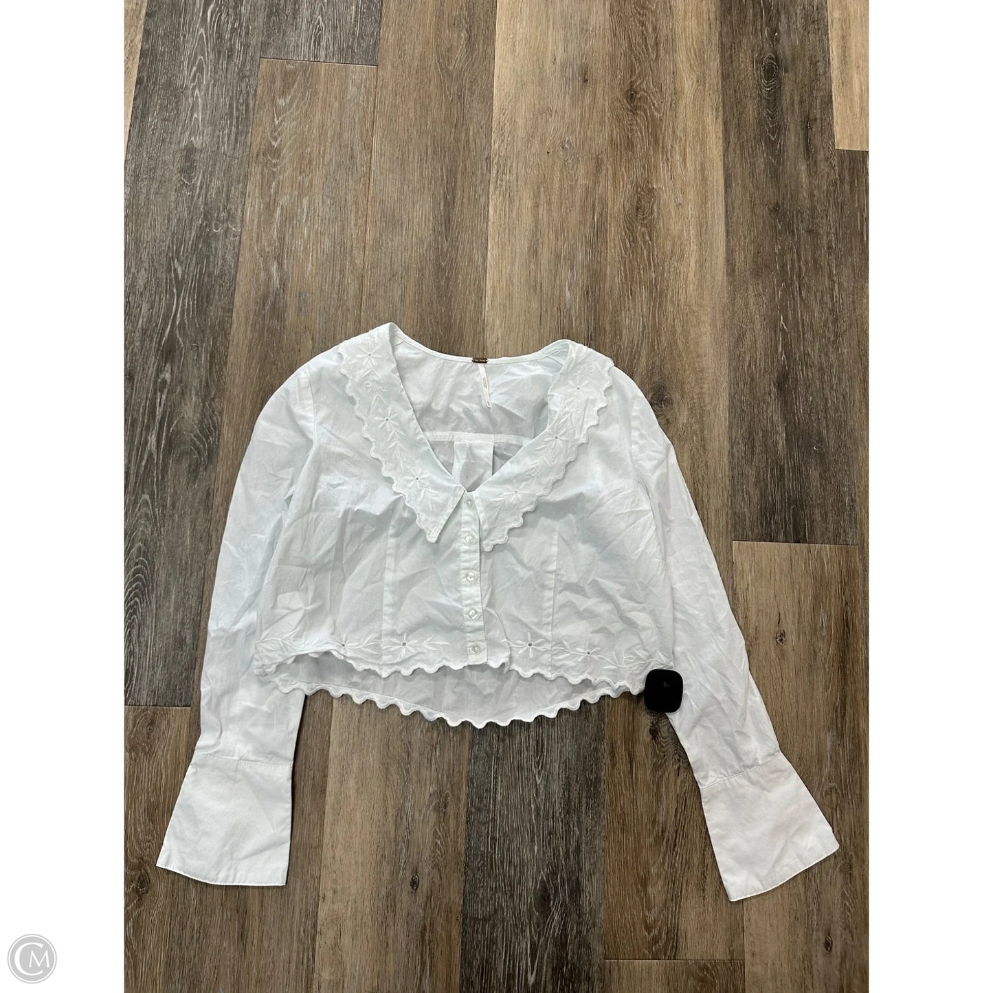 Blouse Long Sleeve By Free People In White, Size: Xs