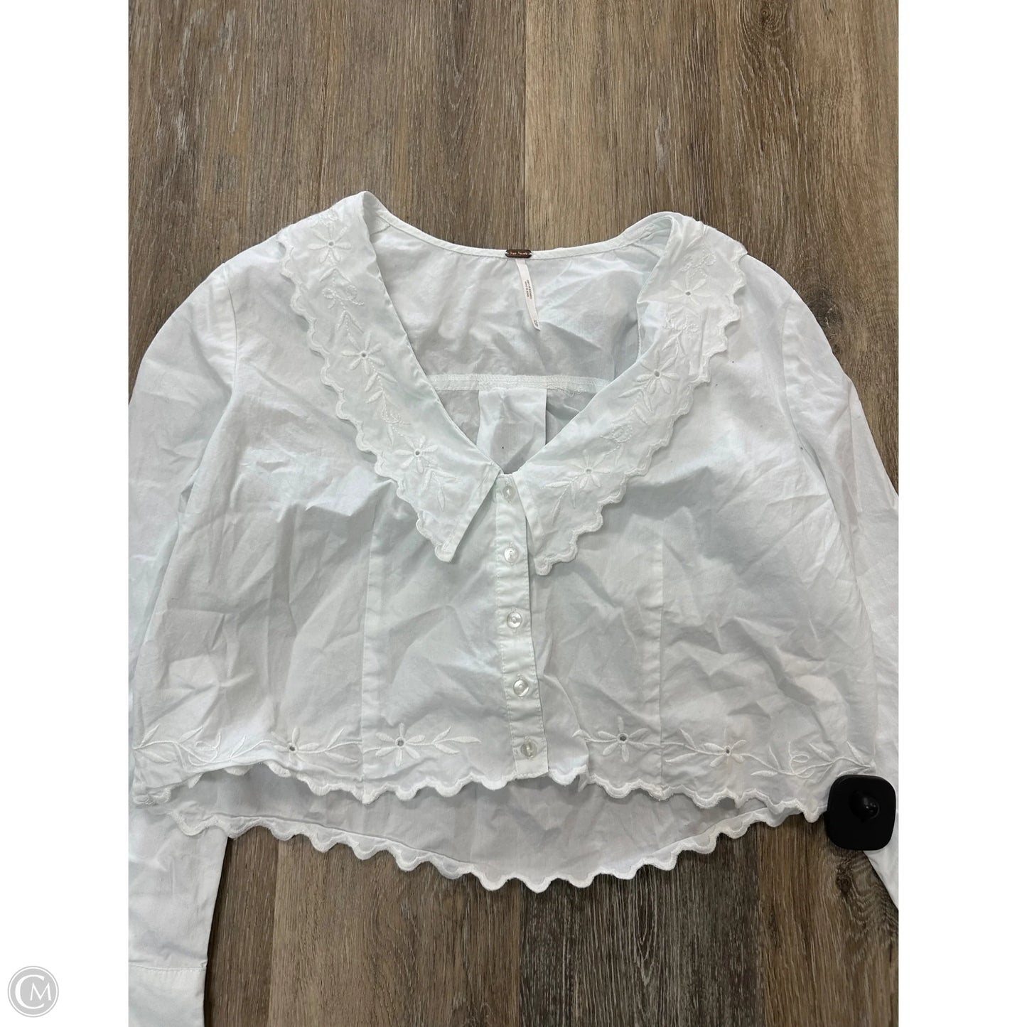 Blouse Long Sleeve By Free People In White, Size: Xs