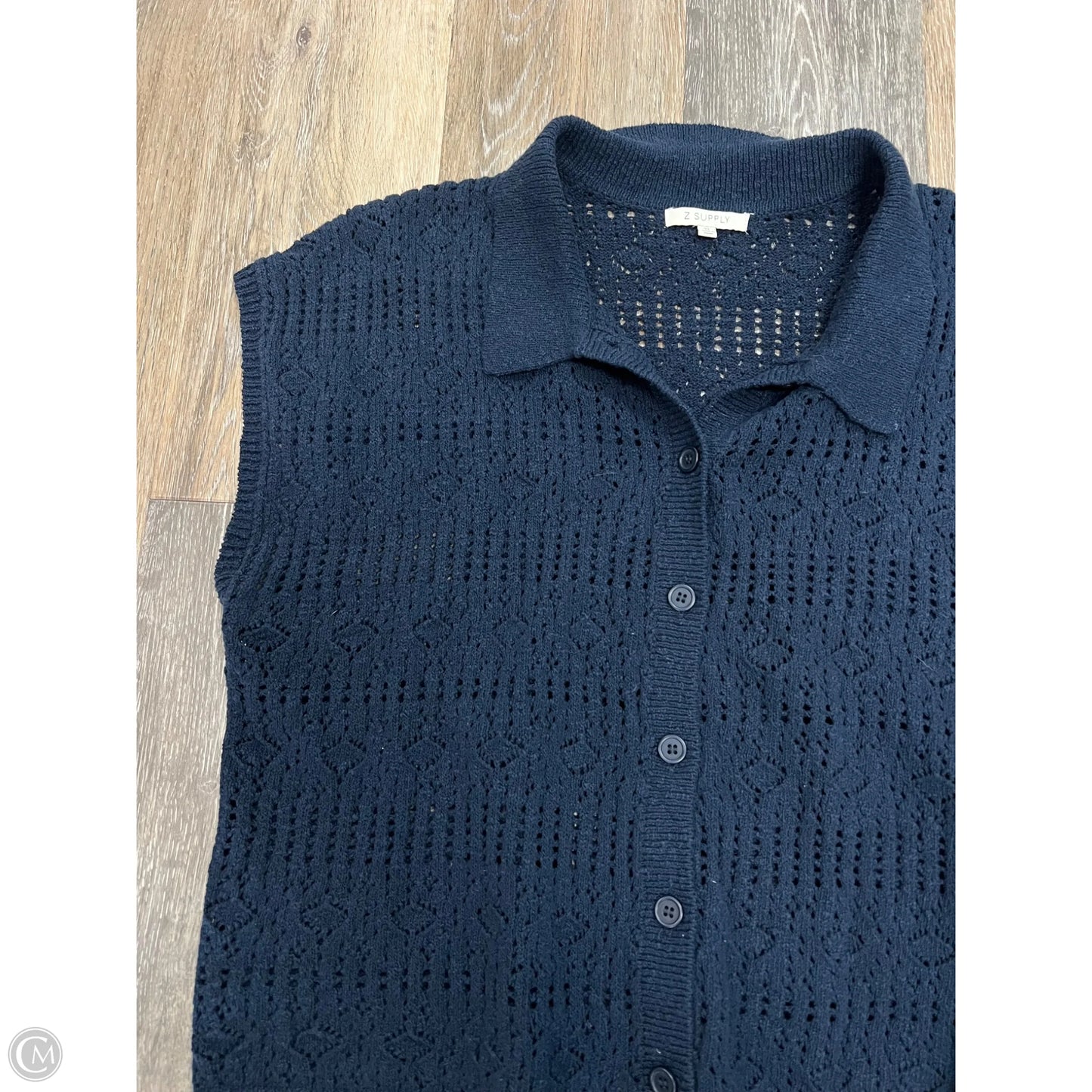 Sweater Short Sleeve By Z Supply In Blue, Size: Xl