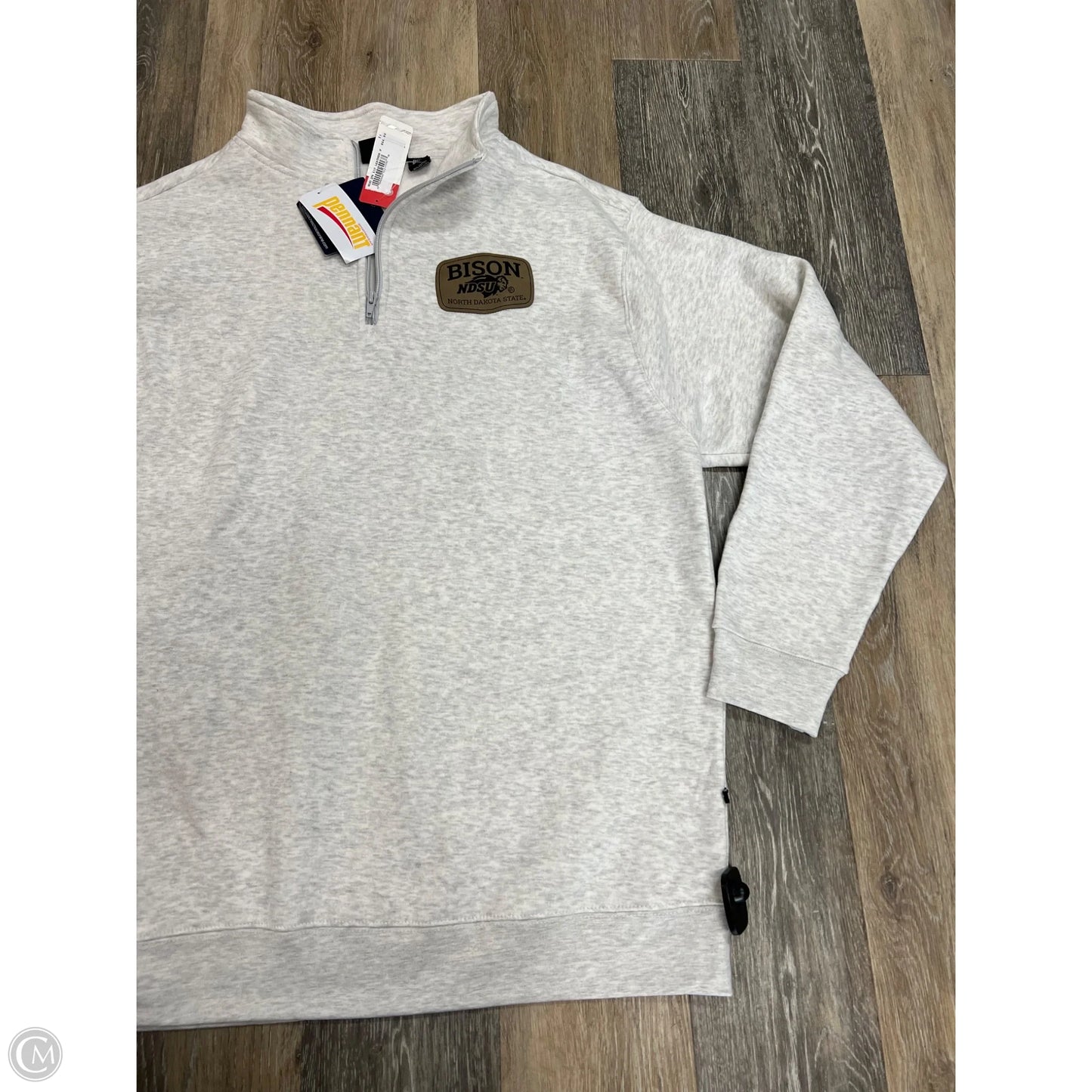 Athletic Sweatshirt Collar By Pennant In Grey, Size: 3x