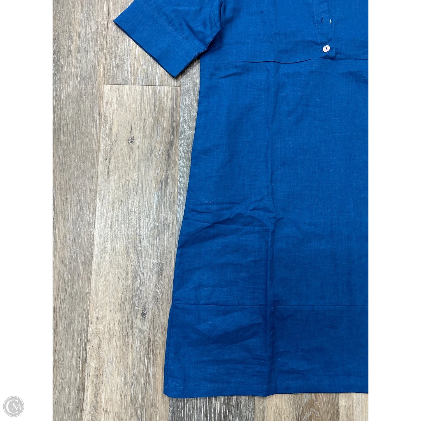 Dress Casual Short By Lintico In Blue, Size: M
