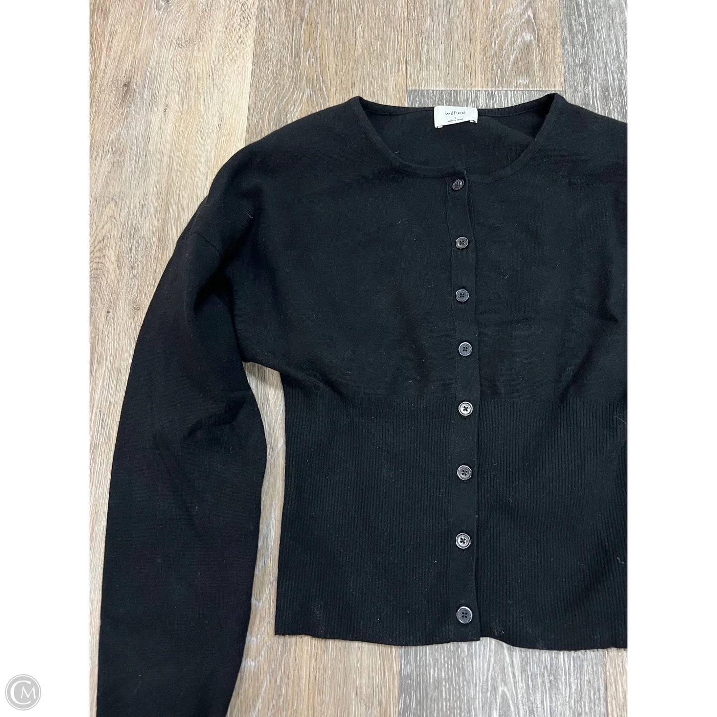 Sweater Cardigan By Wilfred In Black, Size: S