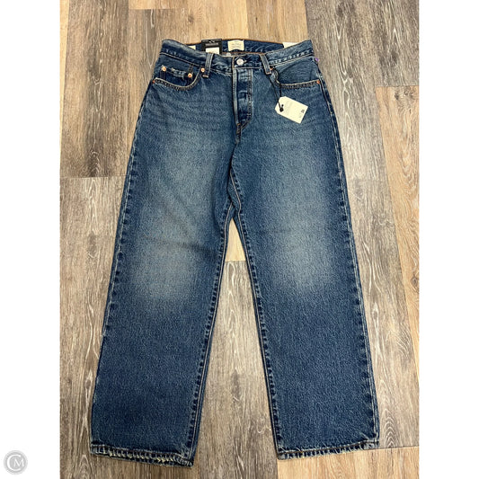 Jeans Straight By Levis In Blue Denim, Size: 6/28